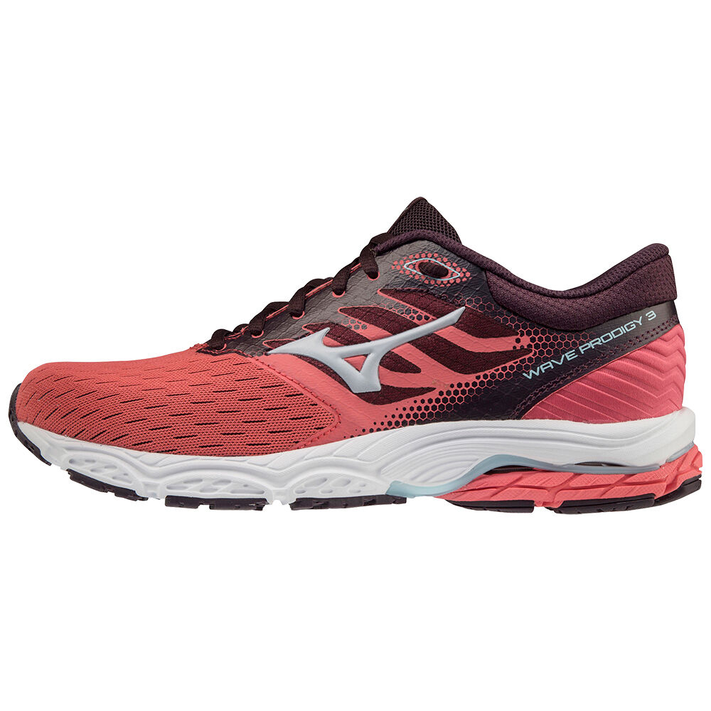 Mizuno Women's Wave Prodigy 3 Running Shoes Coral (J1GD201020-EWX)